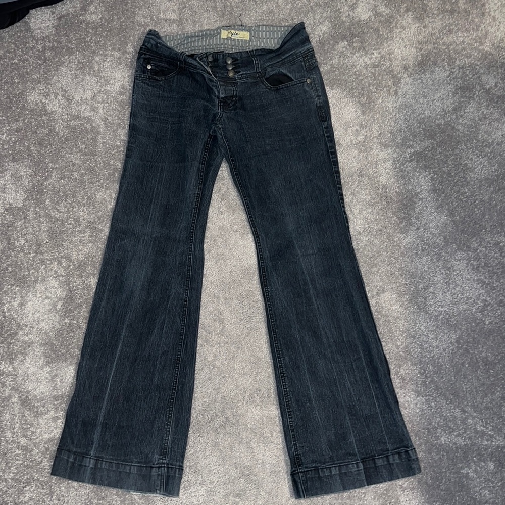 Type jeans flare lightweight denim size 11 wide leg